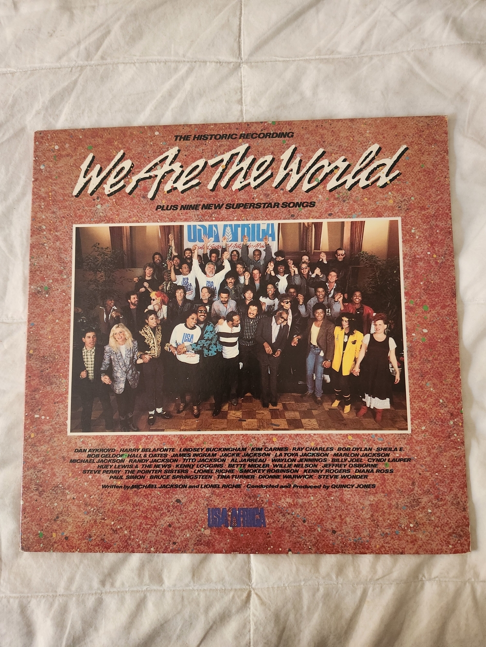 We Are The World - Historic Recording + 9 Songs On LP NM Maybe Unplayed